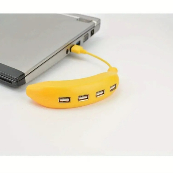 NEW! Funny Banana USB Hub – 4 Ports, Ideal Gift for Students & Entrepreneurs - Picture 5 of 6